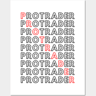 PROTRADER in crossword artwork (Light) Posters and Art